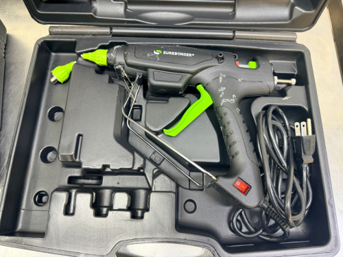 SUREBONDER HIGH TEMP GLUE GUN W/ CASE.