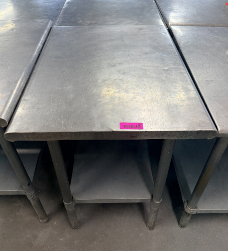 (2) 30" X 24" STAINLESS TABLE.