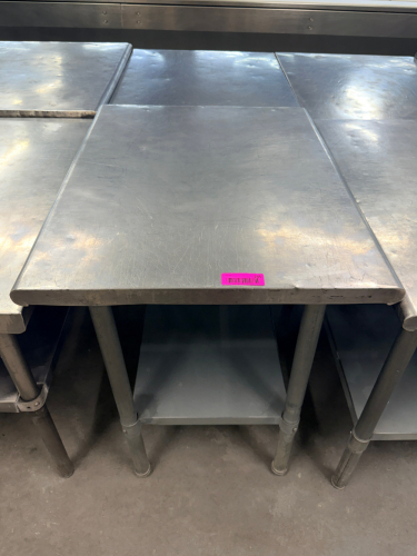 (2) 30" X 24" STAINLESS TABLE.