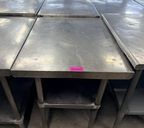 (2) 30" X 24" STAINLESS TABLE.