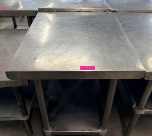 (2) 30" X 24" STAINLESS TABLE.