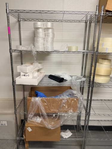 (2) 36"X 18" FIVE TIER WIRE SHELVES. SECOND DAY PICK UP.