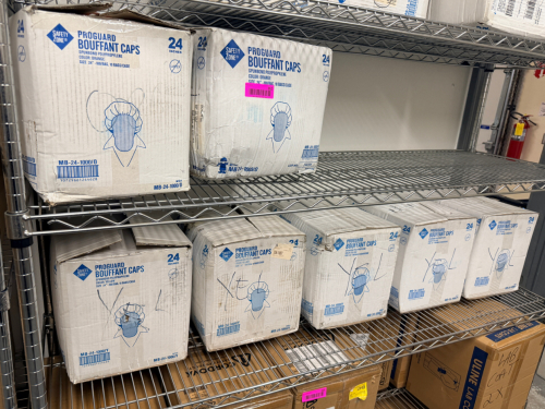 (7) ASSORTED CASES OF PROGUARD BOUFFANT CAPS.