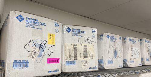 (5) ASSORTED CASES OF PROGUARD BOUFFANT CAPS.