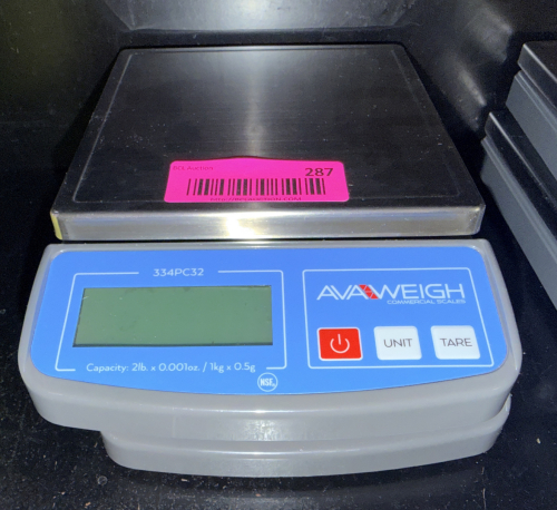 (2) AVA WEIGH 2 LB. DIGITAL PORTION SCALES.
