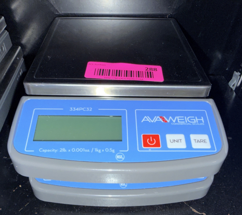 (2) AVA WEIGH 2 LB. DIGITAL PORTION SCALES.