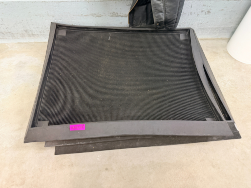 (3) 30" X 30" BLACK RUBBER SHOT DISINFECTANT MAT