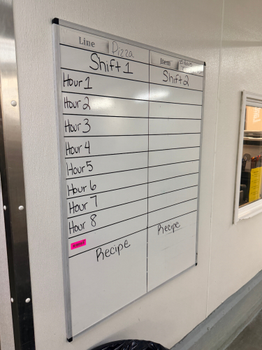 36" X 24" DRY ERASE BOARD.