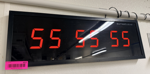 BIGTIME CLOCKS DIGITAL DISPLAY CLOCK.