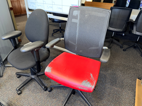 (2) ASSORTED OFFICE CHAIRS,