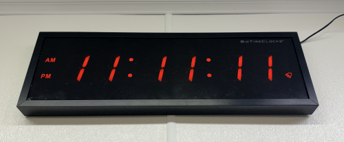 BIGTIME CLOCKS DIGITAL DISPLAY CLOCK.