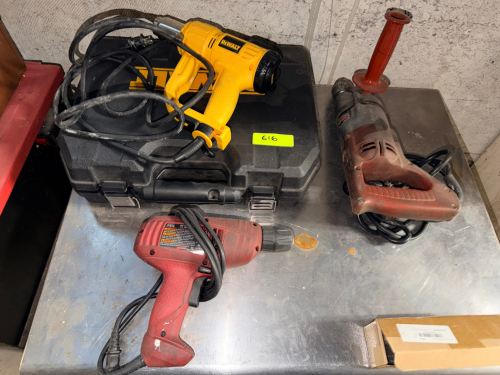 (3) ASSORTED POWER TOOLS.