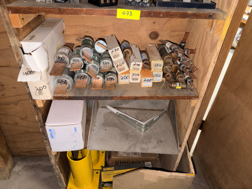 CONTENTS OF CABINET - ASSORTED ELECTRICAL HARDWARE.