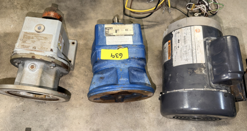 (3) ASSORTED ELECTRICAL MOTORS.