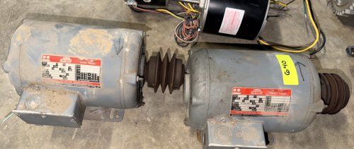 (2) DAYTON TRI-VOLT INDUSTRIAL DUTY THREE PHASE ELECTRIC MOTOR, 1.5 HP, 1740 RPM