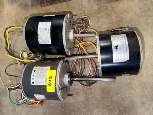 (3) ASSORTED ELECTRICAL MOTORS.