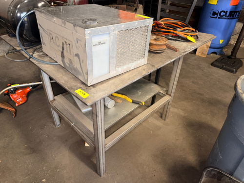 36" X 30" METAL FABRICATION TABLE.