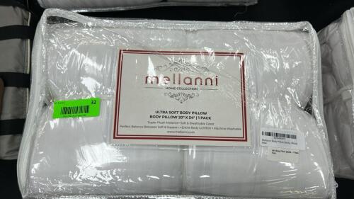 (2) ULTRA SOFT BODY PILLOWS 20 X 54 INCH