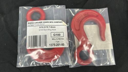 (2) RED EYE SLING HOOKS