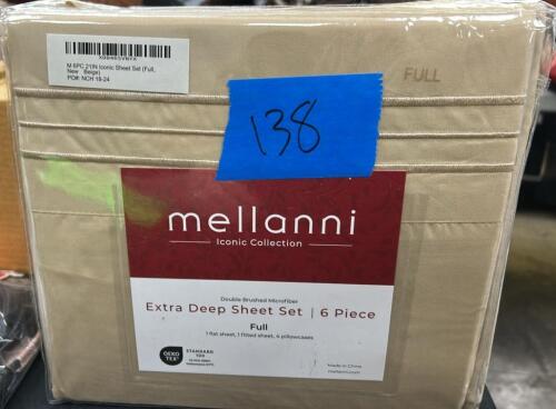 (1) LIGHT BROWN MELLANNI EXTRA DEEP SHEET SET