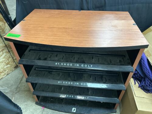 (1) GOLFING SHOE RACK