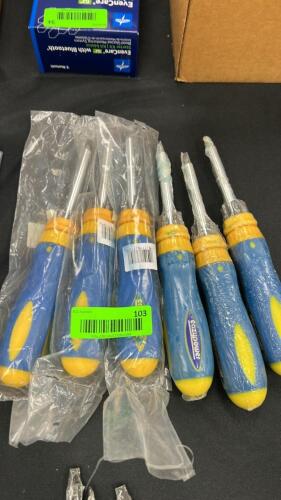 (6) ASSORTED SCREW DRIVERS