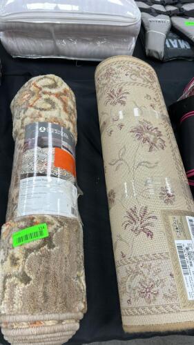 (2) ASSORTED AREA RUGS