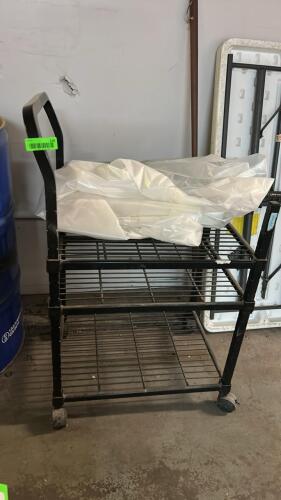 (1) BLACK 3 TIER ROLLING CART
