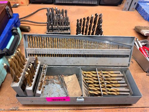 (3) ASSORTED DRILL BIT SETS.