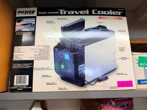 TRAVEL COOLER 12 VOLT W/ BOX.