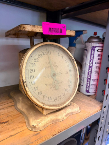 VINTAGE AMERICAN FAMILY SCALE 25 LB. CAPACITY