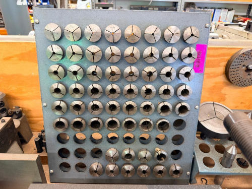 COLLET AND LATHE ACCESSORY LOT