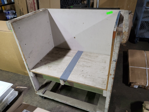 (1) HAND MADE 3 WALL UTILITY CART