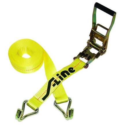 (3) RATCHET STRAPS WITH WIRE HOOKS