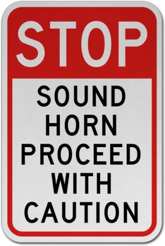(1) METAL SIGN