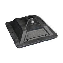 (1) PYRAMID H-FRAME POST BASE WITH RUBBER INTERFACE