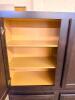DARK ESPRESSO FINISH KITCHEN CABINET SET CONSISTING OF MULTIPLE WALL AND BASE CABINET SECTIONS WITH RAISED PANEL DOORS, ADJUSTABLE INTERIOR SHELVING, AND MATCHING DRAWER COMPONENTS. LOT INCLUDES ASSORTED CABINET BOXES, DOORS, AND DRAWER UNITS AS SHOWN. - 3