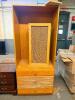 36" HARDWOOD BOOKCASE.