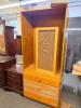 36" HARDWOOD BOOKCASE. - 2