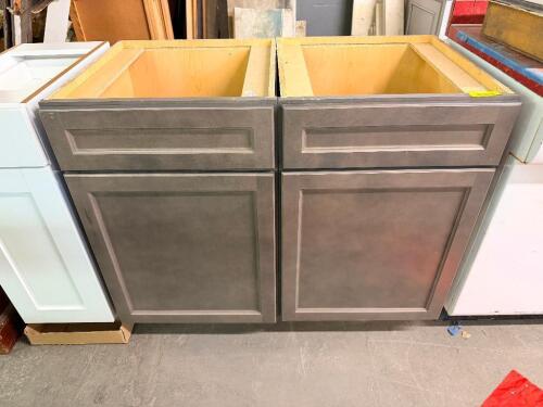 (2) 20" CABINET BASE UNITS ( GREY )