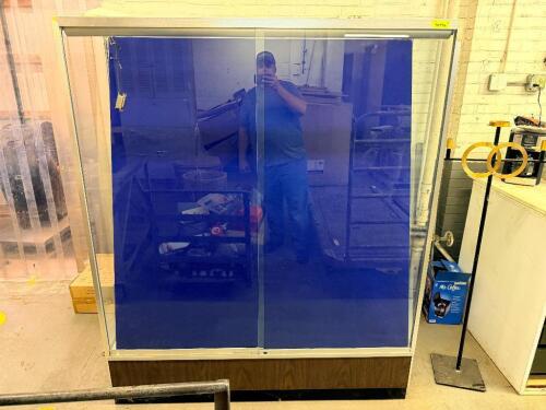 (2) 60" X 72" GLASS SHOW CASE CABINETS