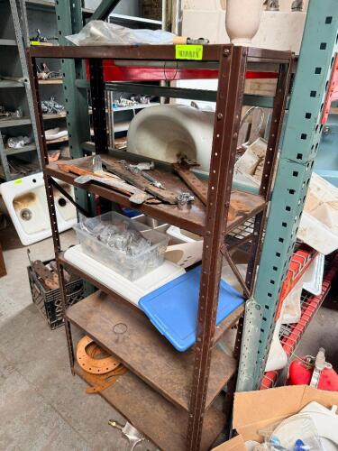 36" FIVE TIER METAL PARTS SHELF