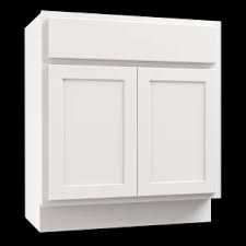 KOUNTRY WOOD PRODUCTS GEORGETOWN 30-INCH WHITE VANITY SINK BASE CABINET (NEW IN BOX).