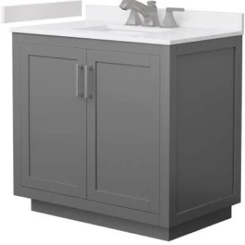 KOUNTRY WOOD PRODUCTS HARMONY 36-INCH SLATE VANITY SINK BASE CABINET (NEW IN BOX).