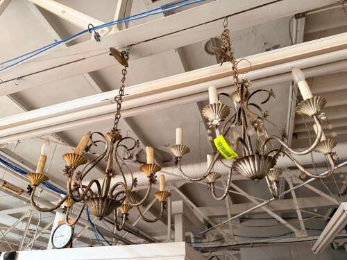(2) SMALLER CHANDELIER LIGHT FIXTURE