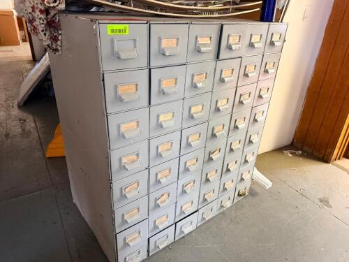 48 DRAWER METAL ORGANIZER BIN