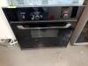THERMADOR BUILT-IN SINGLE ELECTRIC WALL OVEN WITH BLACK GLASS DOOR, DIGITAL ELECTRONIC CONTROLS, INTERIOR OVEN LIGHT, AND MULTIPLE RACK POSITIONS.
