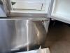 KITCHENAID STAINLESS STEEL FRENCH DOOR REFRIGERATOR WITH BOTTOM FREEZER, EXTERNAL ICE AND WATER DISPENSER, ELECTRONIC TEMPERATURE CONTROLS, ADJUSTABLE GLASS SHELVES, AND HUMIDITY-CONTROLLED CRISPERS. LOWER FREEZER DRAWER HAS VISIBLE COSMETIC DAMAGE. - 3