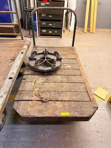 60" HEAVY DUTY VINTAGE WAREHOUSE CART.
