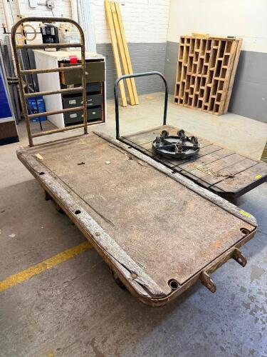 72" HEAVY DUTY VINTAGE WAREHOUSE CART.